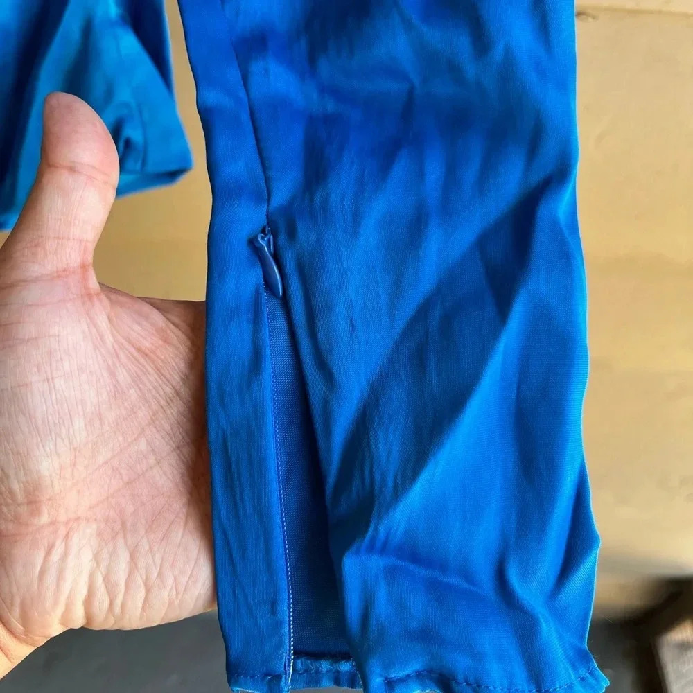 NWT Blue Zara Off the Shoulder Body Suit - Size M - Picture 4 of 7